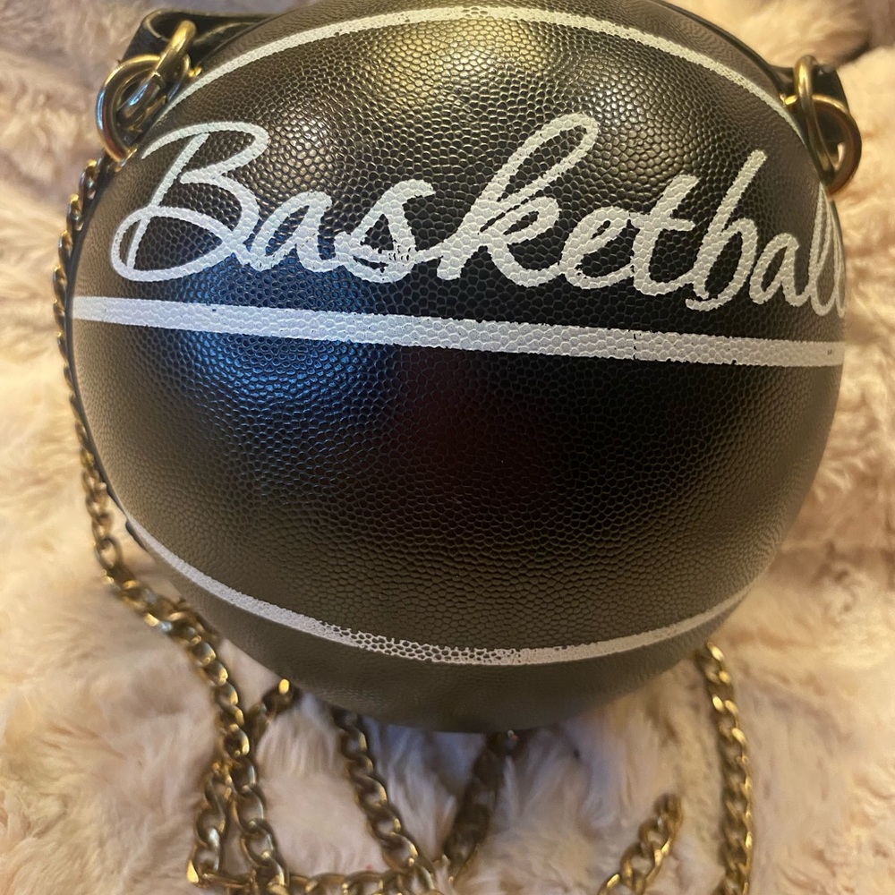 Black Basketball Chain Bag
